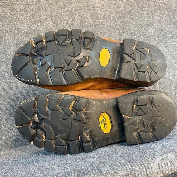 RED WING Waterproof Thinsulate USA Brown Leather Logger Work Boots Mens 8.5 - Picture 5 of 10